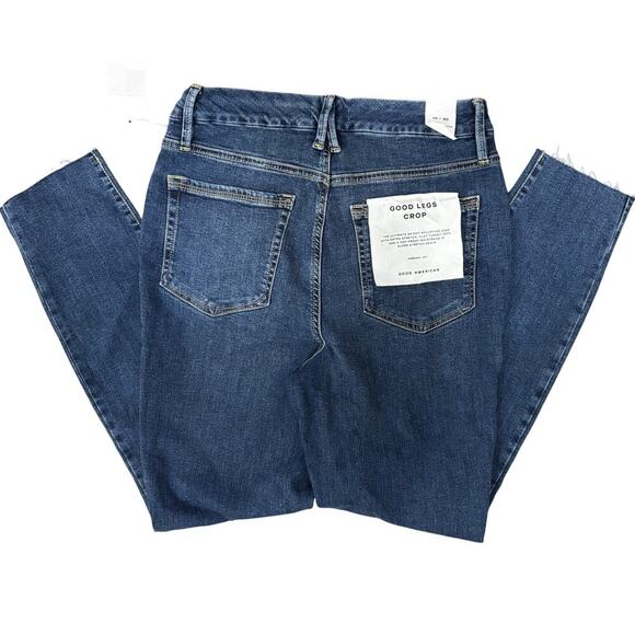 Good American Denim - NWT Good American Good Legs Skinny Crop Jeans with Raw Hem 10/30